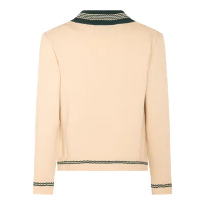 Valentino Garavani Butter-coloured Sweater With Le Chien De La Maison In Neutral