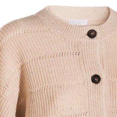 Brunello Cucinelli Sweaters Light And Natural In Pink