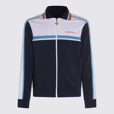 Casablanca Ribbed Collar Side Pockets Track Jacket In Multi