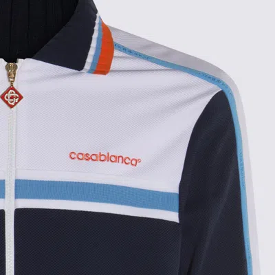Casablanca Ribbed Collar Side Pockets Track Jacket In Multi