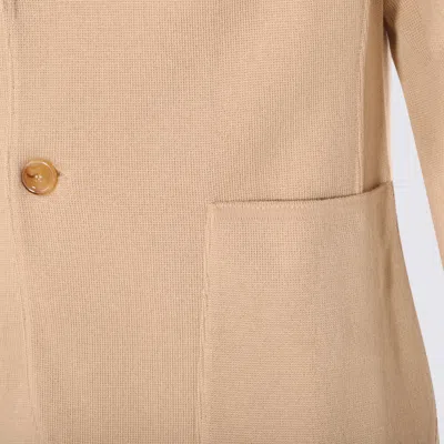 Lardini Lapel Button Front Textured Pockets Suit In Neutral