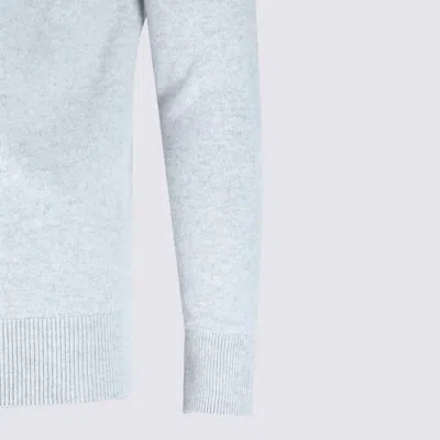 Eleventy Ribbed Hooded Crewneck Sweater With Long Sleeves In Gray
