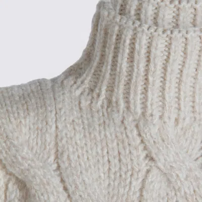 Eleventy Turtleneck Knitted Sweater In Gray
