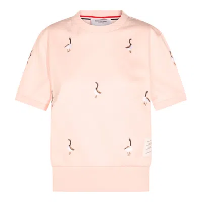 Thom Browne Embroidered Geese Short Sleeve Sweatshirt