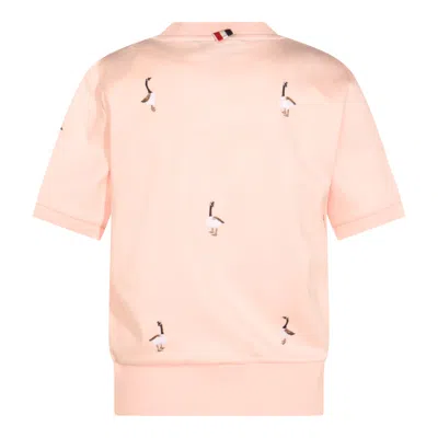 Thom Browne Embroidered Geese Short Sleeve Sweatshirt