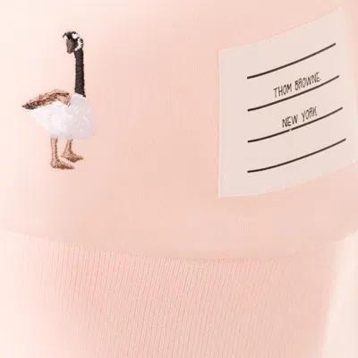 Thom Browne Embroidered Geese Short Sleeve Sweatshirt