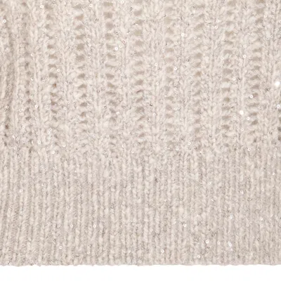 Brunello Cucinelli Light Beige Wool Knitwear In Neutral