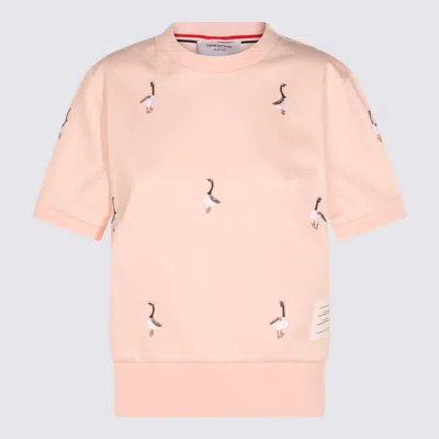 Thom Browne Embroidered Geese Short Sleeve Sweatshirt