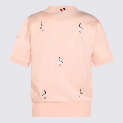 Thom Browne Embroidered Geese Short Sleeve Sweatshirt