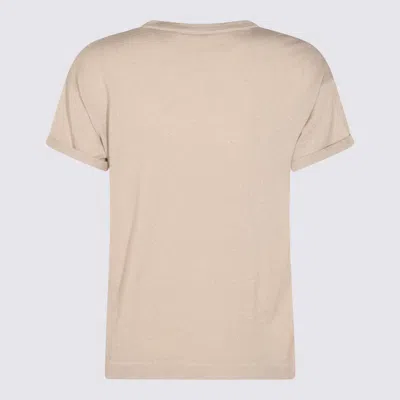 Brunello Cucinelli Short Sleeve Crewneck Knitwear With Sparkling Finish