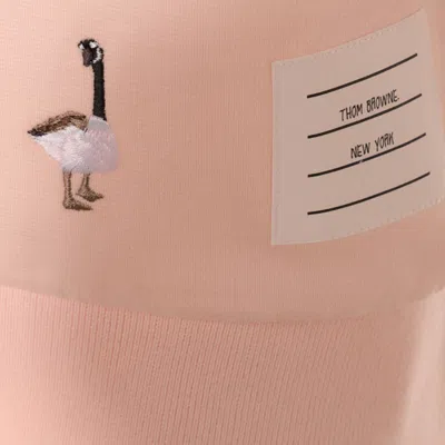 Thom Browne Embroidered Geese Short Sleeve Sweatshirt