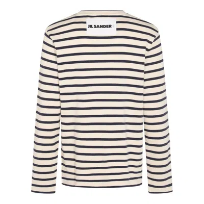 Jil Sander Bluejay Cotton Long Sleeved Top