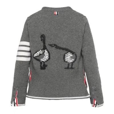 Thom Browne 4-bar Stripe Wool Cardigan