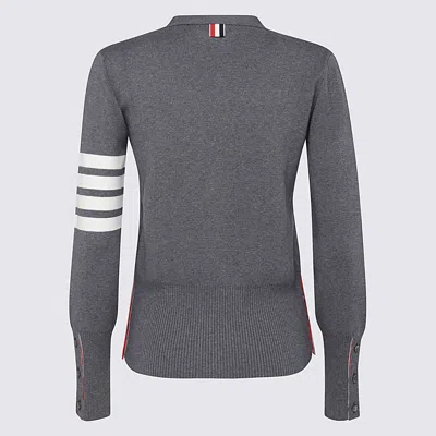 Thom Browne Med Grey Wool Knitwear In Gray