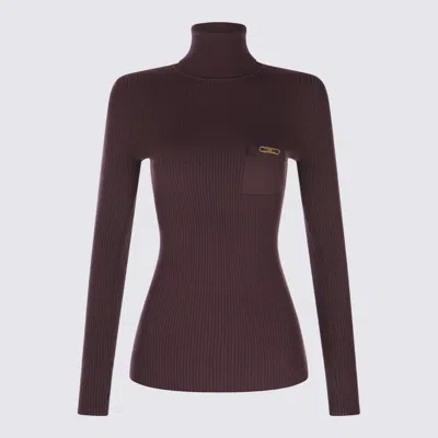 Elisabetta Franchi Dark Red Knitwear