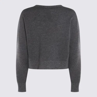 Twinset Sweaters Medium Mel. Grey/argento Lurex In Gray