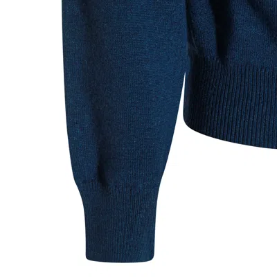 Malo Ribbed Crewneck Sweater With Long Sleeves In Metallic