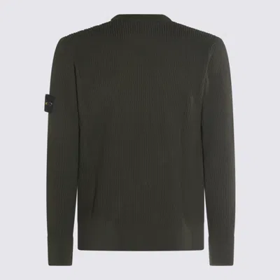 Stone Island Military Green Wool Knitwear In Green