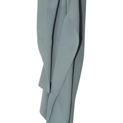 Rick Owens Draped Ribbed Crewneck Knitwear With Long Sleeves