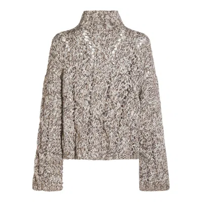 Brunello Cucinelli Women Wool And Cashmere Sweater With Sequins