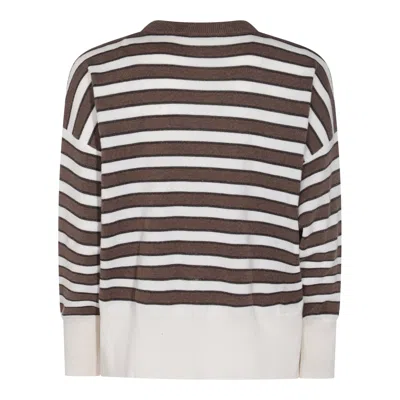 Brunello Cucinelli Crewneck Striped Knitwear Ribbed Cuffs
