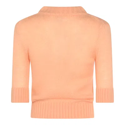 Chloé Sweaters Peach Orange In Pink