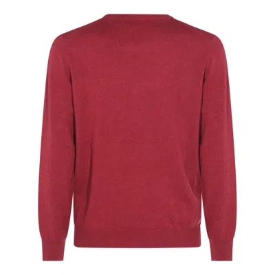 Brunello Cucinelli Cashmere Crew Neck Sweater In Red