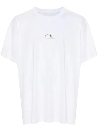 Mm6 Maison Margiela Cotton Crew-neck T-shirt With Numeric Signature Patch