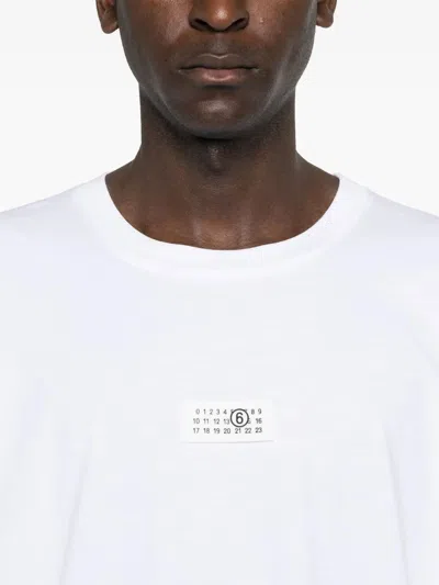 Mm6 Maison Margiela Cotton Crew-neck T-shirt With Numeric Signature Patch