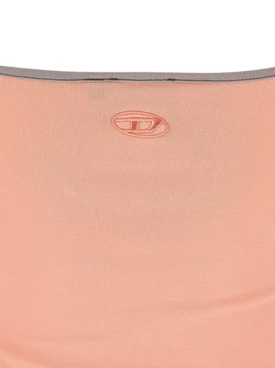 Diesel T-top R2 Cats Pink Cotton Jersey Tank Top In Multi