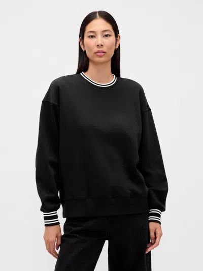 Gap Vintagesoft Oversized Tunic Sweatshirt In Black