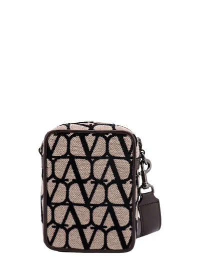 Valentino Toile Iconographe Shoulder Bag With Leather Profiles