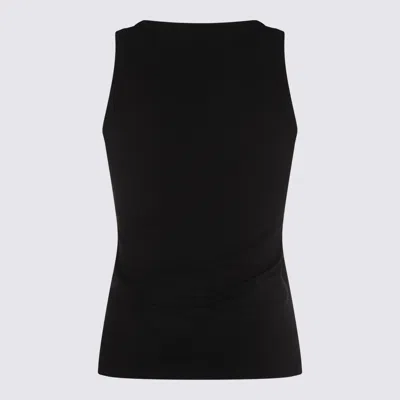 Diesel Women Black Stretch Cotton T-lynys-od Tank Top In Black