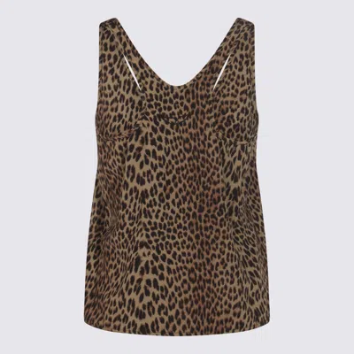 Zadig & Voltaire Tarysa Leopard Print Tank Top In Brown