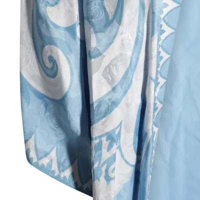 Etro Paisley Print Casual Kimono Top In Blue