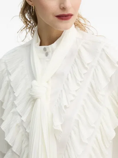 TILJA 褶饰荷叶边罩衫