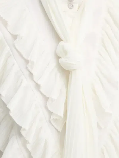 TILJA 褶饰荷叶边罩衫