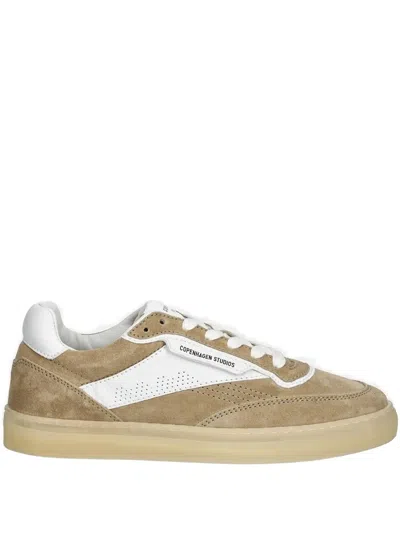 Copenhagen Lace-up Suede-leather Sneakers In Neutral