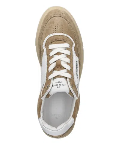 Copenhagen Lace-up Suede-leather Sneakers In Neutral