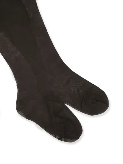 Dolce & Gabbana Tripack Stretch Nylon Socks In Brown