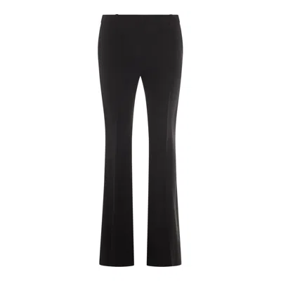 Alexander Mcqueen Casual Flared Leg Trousers With Belt Loops In Black
