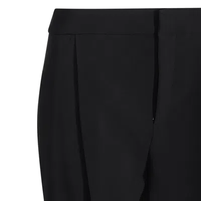 Elisabetta Franchi Flap Pockets High Waist Pleated Trousers In Black