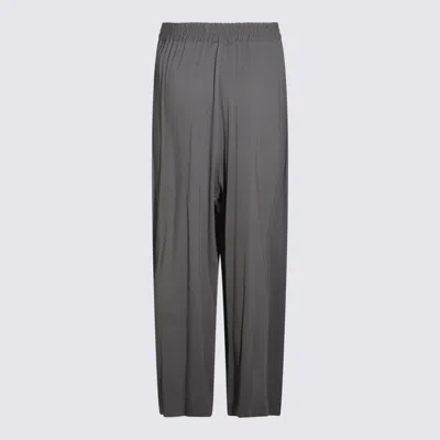 Fabiana Filippi Relaxed Fit Pleated Trousers Full Length In Gray