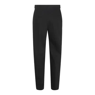 Brunello Cucinelli Relaxed Fit Trousers With Side Pocket And Belt Loops In Black