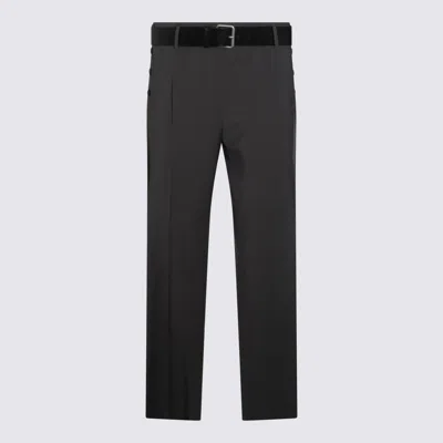 Moschino Straight Leg Trousers With Pockets And Belt Loops In Black