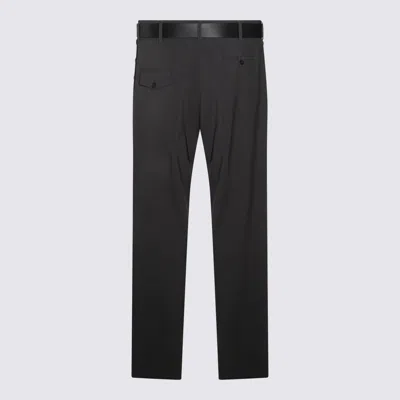 Moschino Straight Leg Trousers With Pockets And Belt Loops In Black