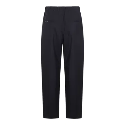 Marni Trousers Blacks And Greys In Blue