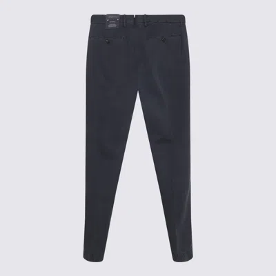 Incotex Trousers Front Pleats Belt Loops In Black