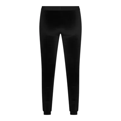 Tom Ford Velour Leggings Trousers Stretch Waistband Slim In Black