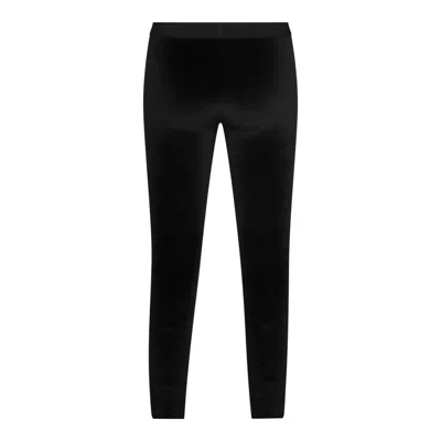 Tom Ford Velour Leggings Trousers Stretch Waistband Slim In Black